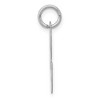 Black Bow Jewelry 14k White Gold, Ella Collection, LG Fancy Script Initial Pendant A-W - 2 of 4