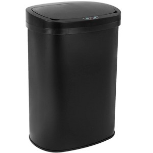 FDW Kitchen Trash Can with Lid, 13 Gallon Automatic Garbage Can for Bathroom Bedroom Home Office 50 Liter Touch Free Stainless Steel Waste Bin - 1 of 4