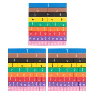 Learning Advantage® Fraction Tiles - Foam - Magnetic - 51 Per Set - 3 ...