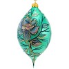 Glitter Lab 7.0 Inch Opulent Flower On Emerald Drop Spring Tree Ornament , Christmas Decor Spring Christmas Teardrop (1PC) - 4 of 4
