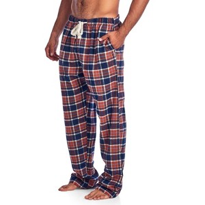 Ashford & Brooks Mens Super Soft Flannel Plaid Pajama Sleep Pants - 1 of 4