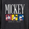 Women's - Disney - Mickey Color Blocks Lightweight French Terry Wide Neck Long Sleeve Shirt - 2 of 4