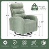 TUYOHW 360° Swivel Rocking Chair,High Back Sofa Chair with Thickened Cushion, Plush Single Seater for Living Room - 3 of 4