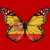 Men's Design By Humans Butterfly Flag Of Spain By GiftsIdeas Tank Top - 2 of 2