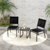 Tangkula 4PCS Outdoor Dining Chairs w/ Breathable Seat Backrest Heavy-Duty Aluminum Frame - 4 of 4