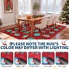 Christmas Rug Festive Dining Room Carpet,Non-Shedding Low Pile Floor Cover,Machine Washable Decorative - 4 of 4