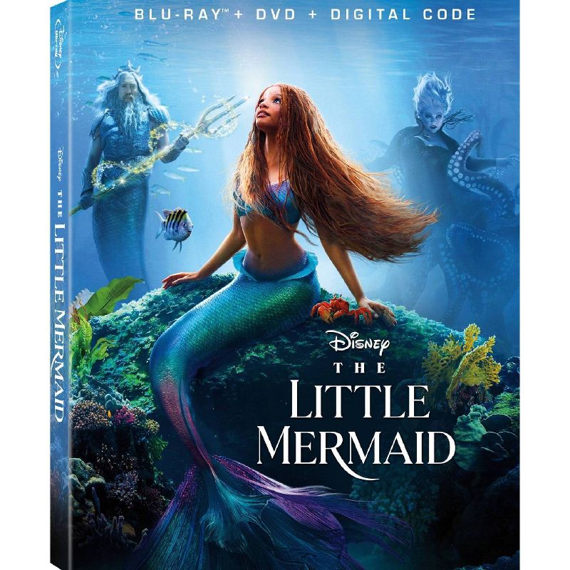 The Little Mermaid 2023 (Blu-ray + DVD + Digital Code), 1 of 4
