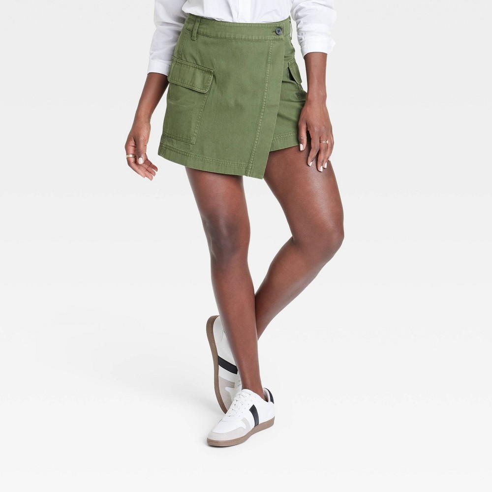 Womens Wrap Mini Skirt