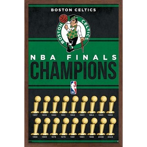 Trends International NBA Boston Celtics - Champions 24 Framed Wall Poster Prints - 1 of 4