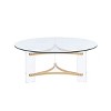 Sosi Gold Finish Coffee Table - 2 of 4