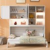 Merax Sleek Twin Size Wall Murphy Bed with Ample Storage Space, LED Light and USB Ports - 2 of 4