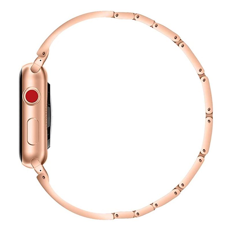 Worryfree Gadgets Apple Watch Band Jewelry Metal Strap Diamond Rhinestone Women Bracelet Wristband Strap for iWatch Bands Series 8 7 6 5 4 3 2 1 SE, 2 of 5