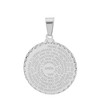 Steeltime 24" Stainless steel "padre nuestro…"pendant with 18'' ball chain necklace. Color Options: Silver, Gold - 3 of 4