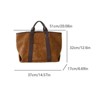 BEAFUP Suede Tote & Clutch Set - Large Work Bag, Faux Suede Handbag, Vintage Fall Bag for Women - 3 of 4