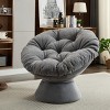 Maggift Patio Accent Chairs, Oversized Swivel Decorative Chair for Living Room, Bedroom, Gray, 37"*33.07"*31.5" - 2 of 4