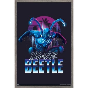 Trends International DC Comics Movie Blue Beetle - City Framed Wall Poster Prints - 1 of 4