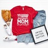 Simply Sage Market Women's Warning Softball Mom Short Sleeve Graphic Tee - 2 of 2