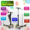 Hurtle ScootKid 3-Wheel Toddler Toy Scooter with LED Lights, Ages 1+, Fold-Out Seat - 2 of 4