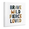Stupell Industries Brave Wild Fierce Inspirational Wall Plaque Art - 2 of 4