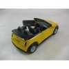 Mini Cooper S Convertible In Yellow Diecast 1:28 Scale By KiNSMART - 3 of 3