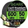 GEARit Cat7 Outdoor Ethernet Patch Cable - SFTP Shielded Foil Twisted Pair - Waterproof, Black - 3 of 4