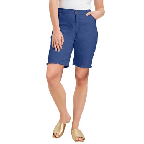 June + Vie By Roaman's Women’s Plus Size Curvie Fit Denim Shorts, 30 W ...