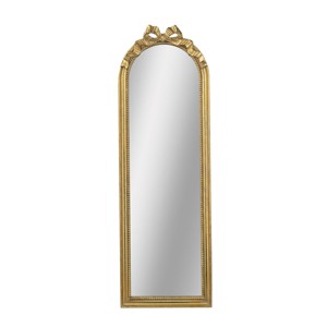 GlasFlength Decorative Wall Mirrors Classic Mirror Wall Mirror Decorative Arched Mirror Vanity Mirror for Living Room, Gold, 15.8"*1.6"*48.8" - 1 of 4