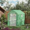 CAVINAS 7'x5'x6' Greenhouse with Mesh Door and Vent Windows, UV protective for Growing Flowers, Herbs - 3 of 4