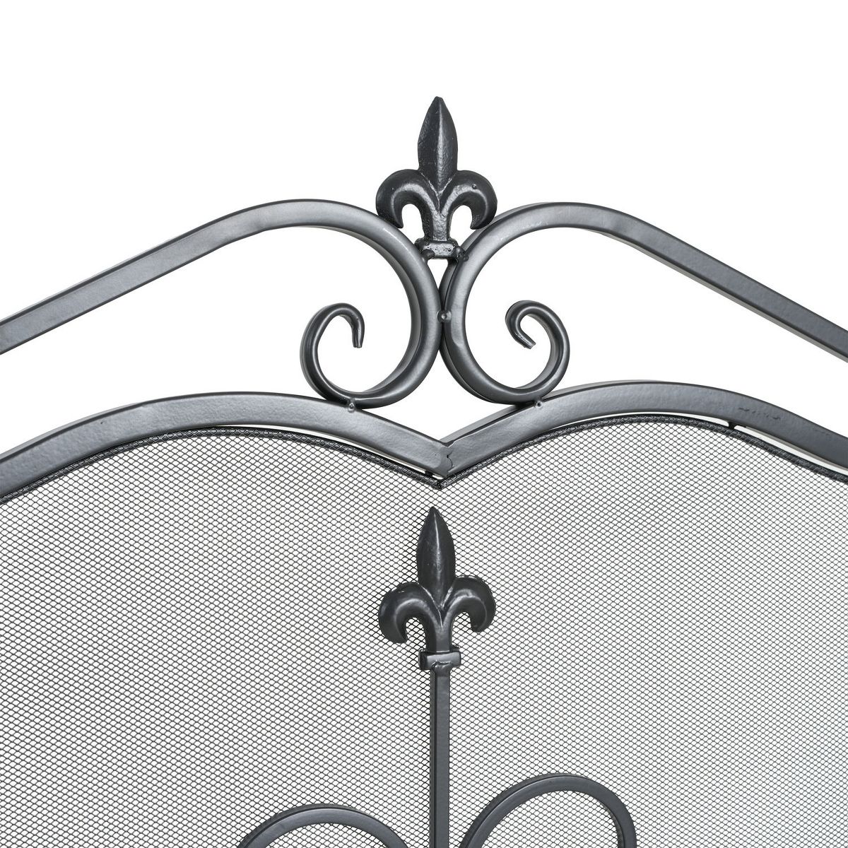 Christopher Knight Home Aomi Mid-Century Modern Iron 3-Panel Fireplace Screen - thumbnail 8