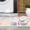 Washable Rug for Living Room, Neutral Boho Geometric Carpets with Non Slip TPR Backing - 3 of 4