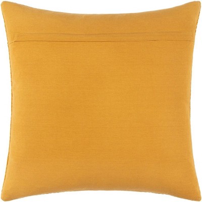 Bright Blue Hand Woven Polyester Euro Pillow Cover