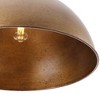 LamQee Curved Dome Pendant Light, Ceiling Hanging Fixture Chandelier Modern Industrial Dome Metal Shade for Dining Room House Foyer Kitchen - 4 of 4