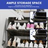 24 Pairs Shoe Cabinet Farmhouse 3 Flip Hidden Drawers Storage Sneakers Organizer - 2 of 4