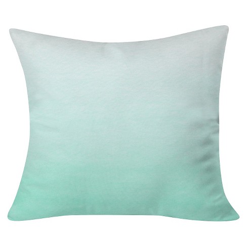 Green Social Proper Mint Ombre Throw Pillow (20"x20") - Deny Designs - image 1 of 4