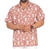 LA LEELA Men's Halloween Costumes Hawaiian Short Sleeve Button Down Shirt Mens Shirt Holiday Party Shirts for Men - 4 of 4