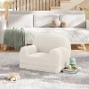 Coucheta 2-In-1 Convertible Kids Sofa, Foldable Toddler Couch with Teddy Fleece, Convertible Lounge for Playroom or Nursery, Gift for Boys & Girls - 4 of 4