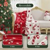 Amelie Home Chenille Knit Throw Blanket, Reversible Christmas Pattern, Cozy Holiday Decor Gift for Bed & Couch - 2 of 4