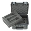 SKB iSeries Microphone Hard Case, Waterproof Polypropylene Shell with 6-Slot Foam Interior and Durable Latches for Mic System Protection - 3 of 4
