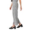 Women's High Rise Split Hem Tweed Pants - GILLI - image 2 of 3