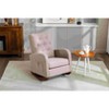 CAVINAS Polyester Glider Rocking Chair with High Backrest,Cozy Upholstered Rocking Chairs,Nursery Accent Chair for Bedroom - 2 of 4