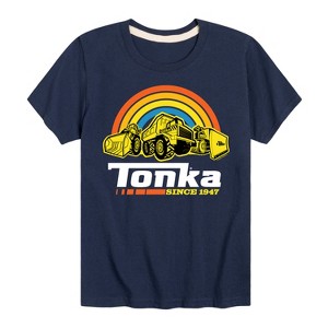 Boys' - Tonka - Rainbow Construction Vehicles Since 1947 Short Sleeve Graphic T-Shirt - 1 of 4
