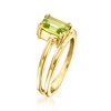 Ross-Simons 1.30 Carat Peridot Wrap Ring in 18kt Gold Over Sterling - 3 of 4