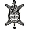Unique Loom Playtime Kids Wool Collection Area Rug - Zebra - 2 of 4