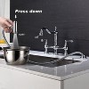 DOMETOUR Dual Handles Kitchen Faucet With Pull-Out Side Spray in - 4 of 4