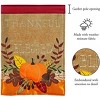 Thankful, Grateful, Blessed Tan and Orange 13 X 19 Burlap Outdoor Hanging Garden Flag - 2 of 2