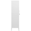VidaXL Locker Cabinet White 13.8 in.x18.1 in.x70.9 in. Steel - 4 of 4