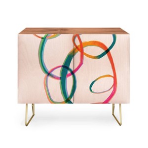 ThirtyOne Illustrations Love and Aberration Gold Legged Credenza - Deny Designs - 1 of 2