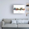 Trademark Fine Art Michael Tompsett 'Oakland California Skyline Named' Canvas Art - 3 of 4