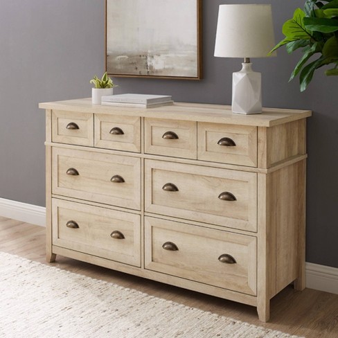 Simple Cut Out Handles 6 Drawer Dresser - Saracina Home : Target