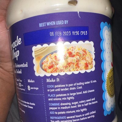 Miracle Whip Original Dressing 30 oz Mayonnaise Mayo Salad Kraft